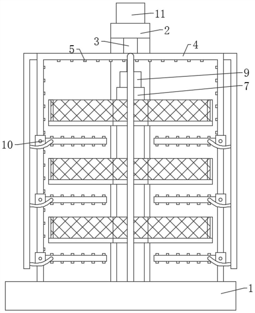 Cooling device for casting pouring