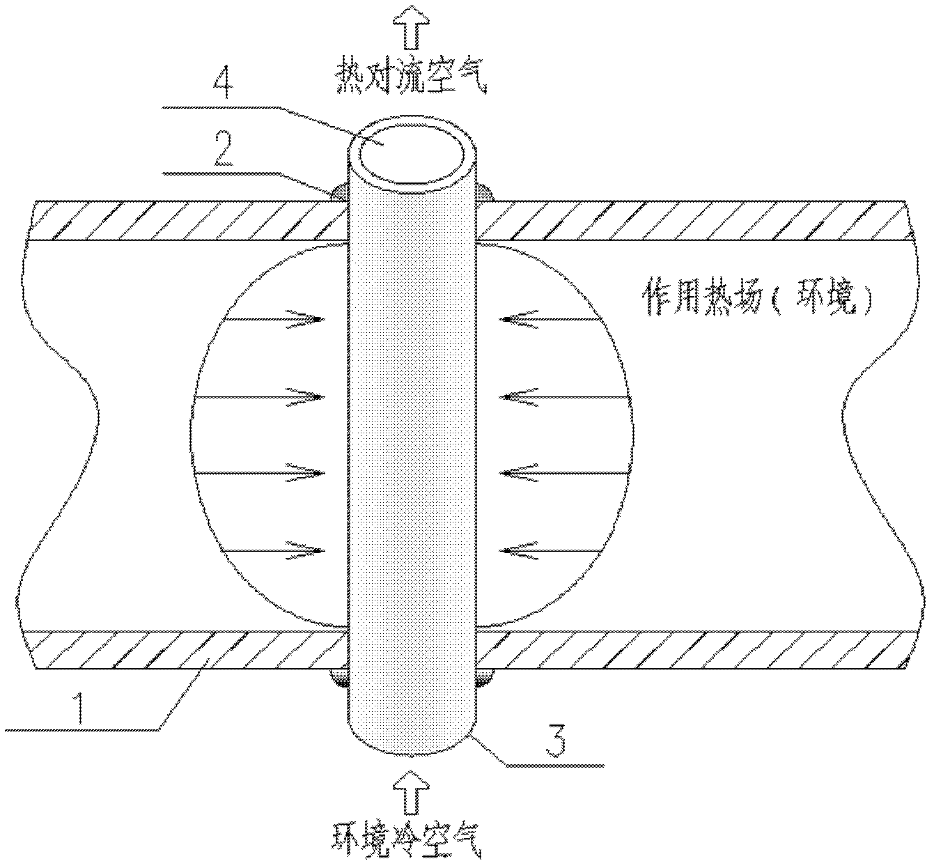 Temperature-difference-drive-type self-adapting heat transfer pipe