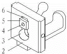 Steel reinforcement framework machine end portion longitudinal bar locker