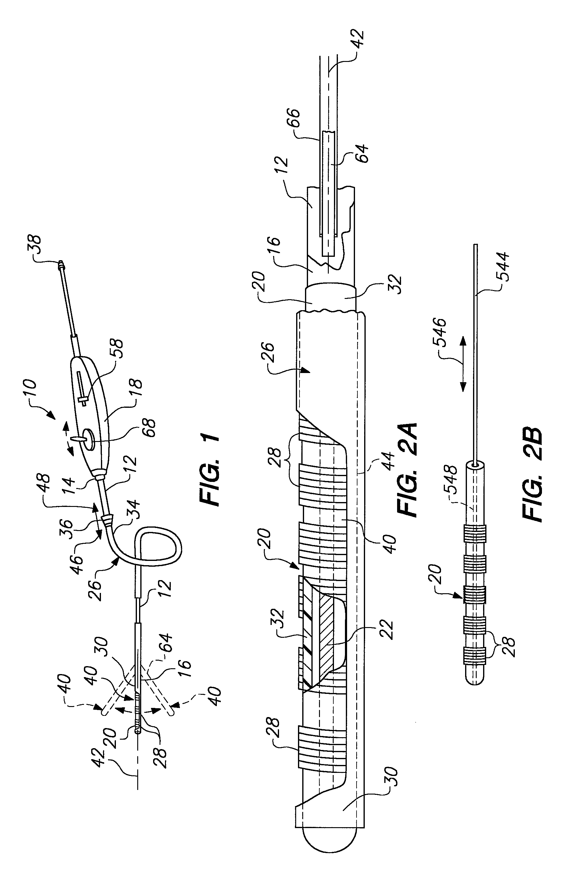 Structures for supporting multiple electrode elements