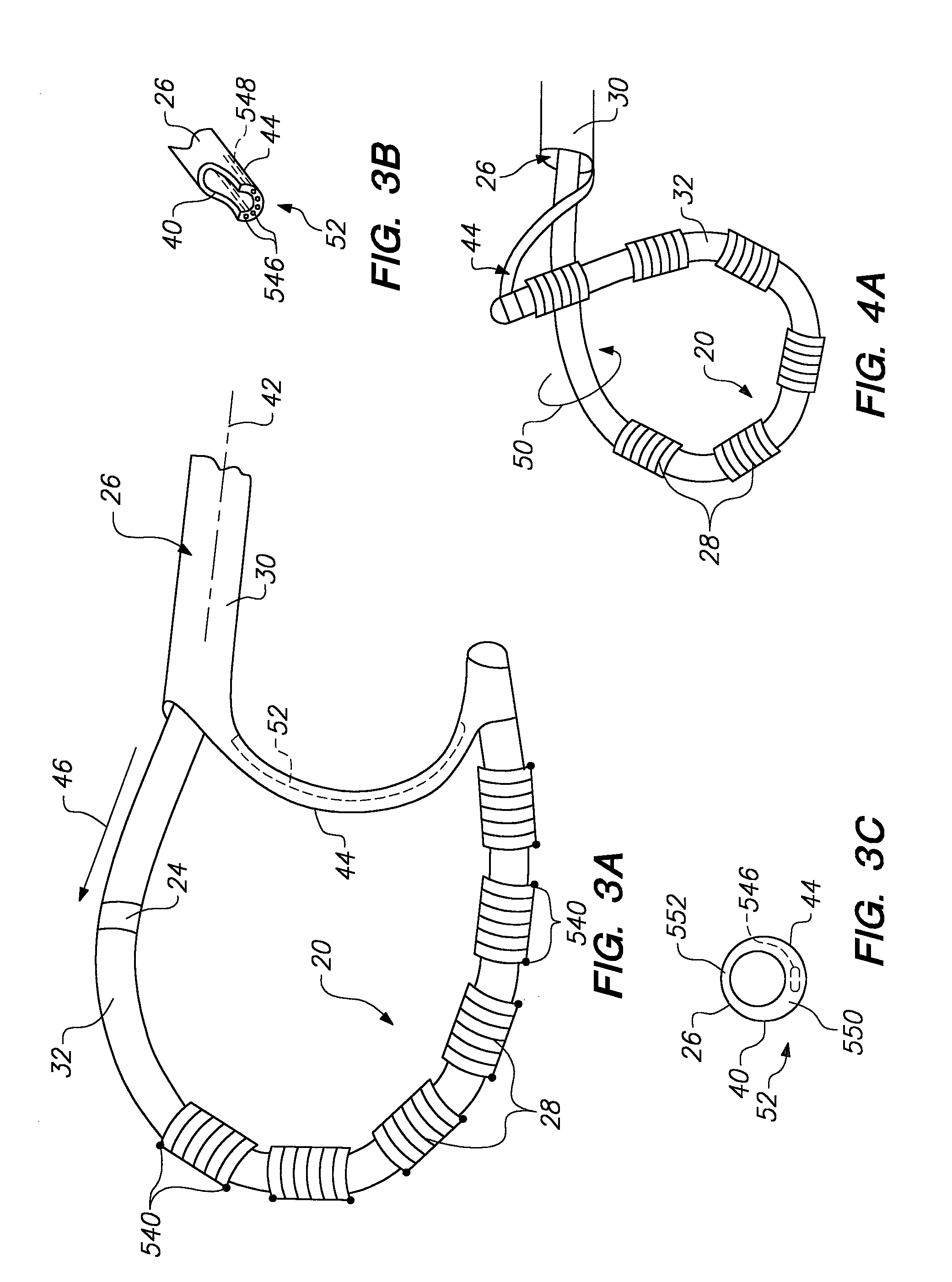 Structures for supporting multiple electrode elements