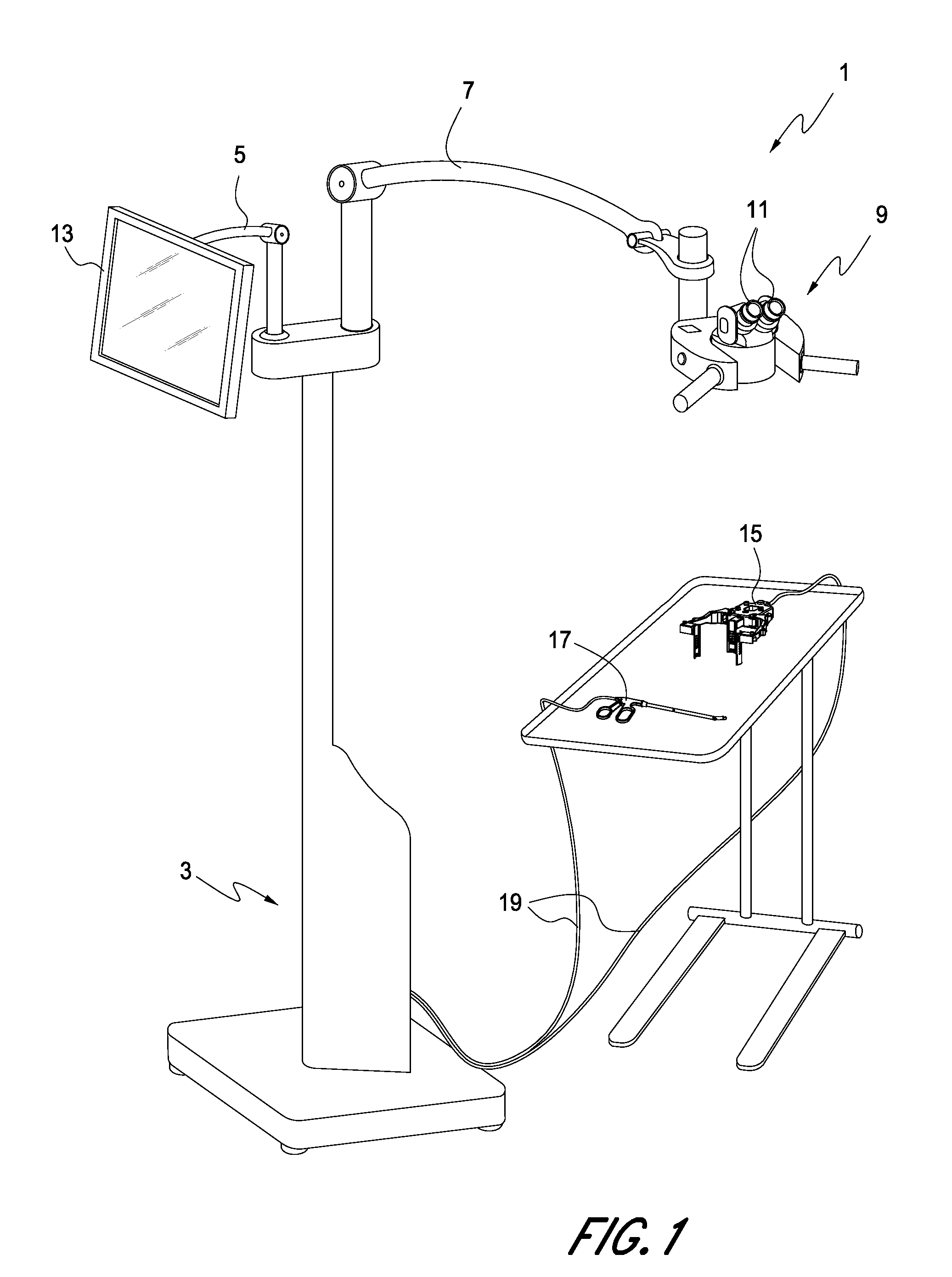 Optical assembly providing a surgical microscope view for a surgical visualization system