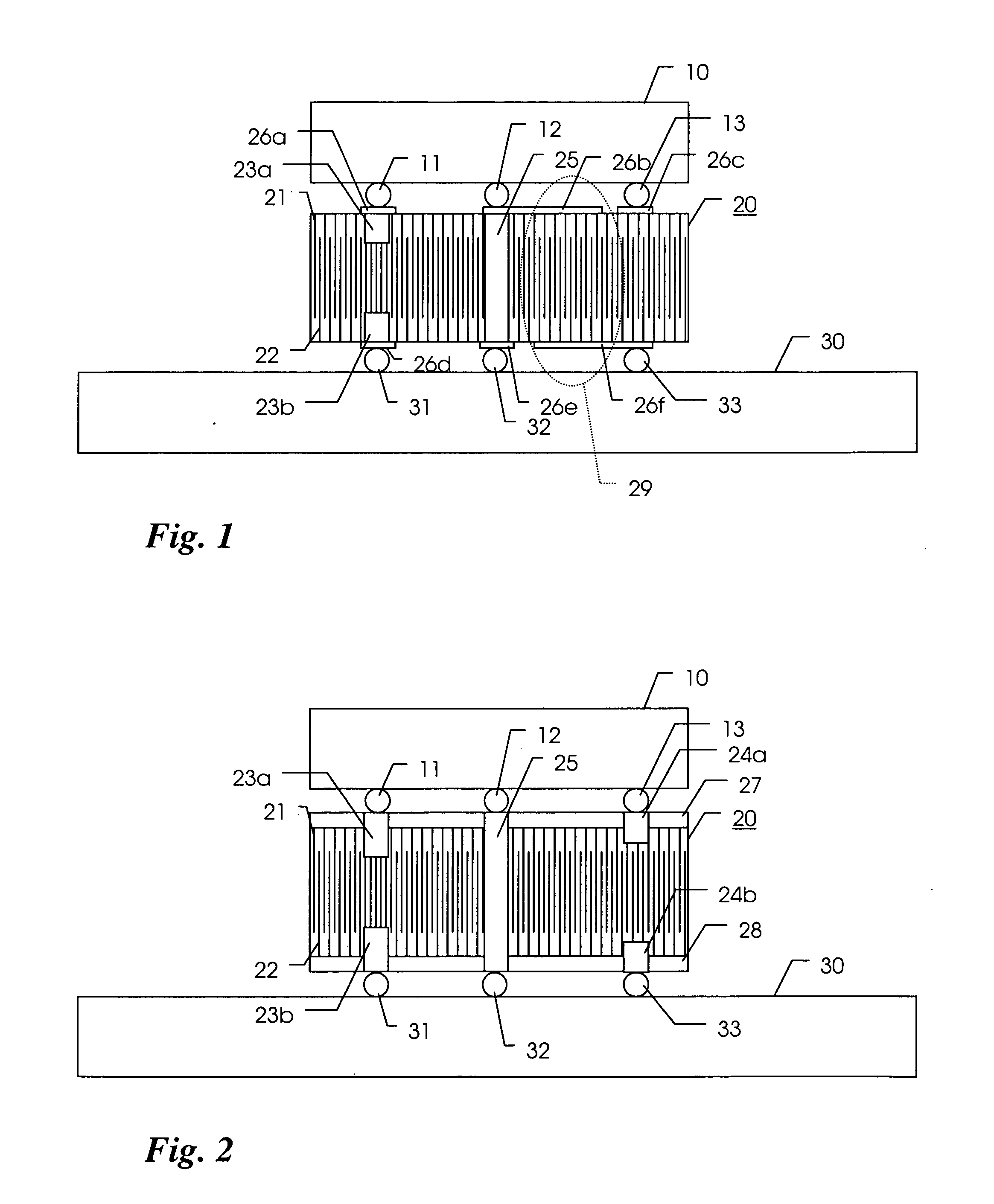 Interposer for decoupling integrated circuits on a circuit board