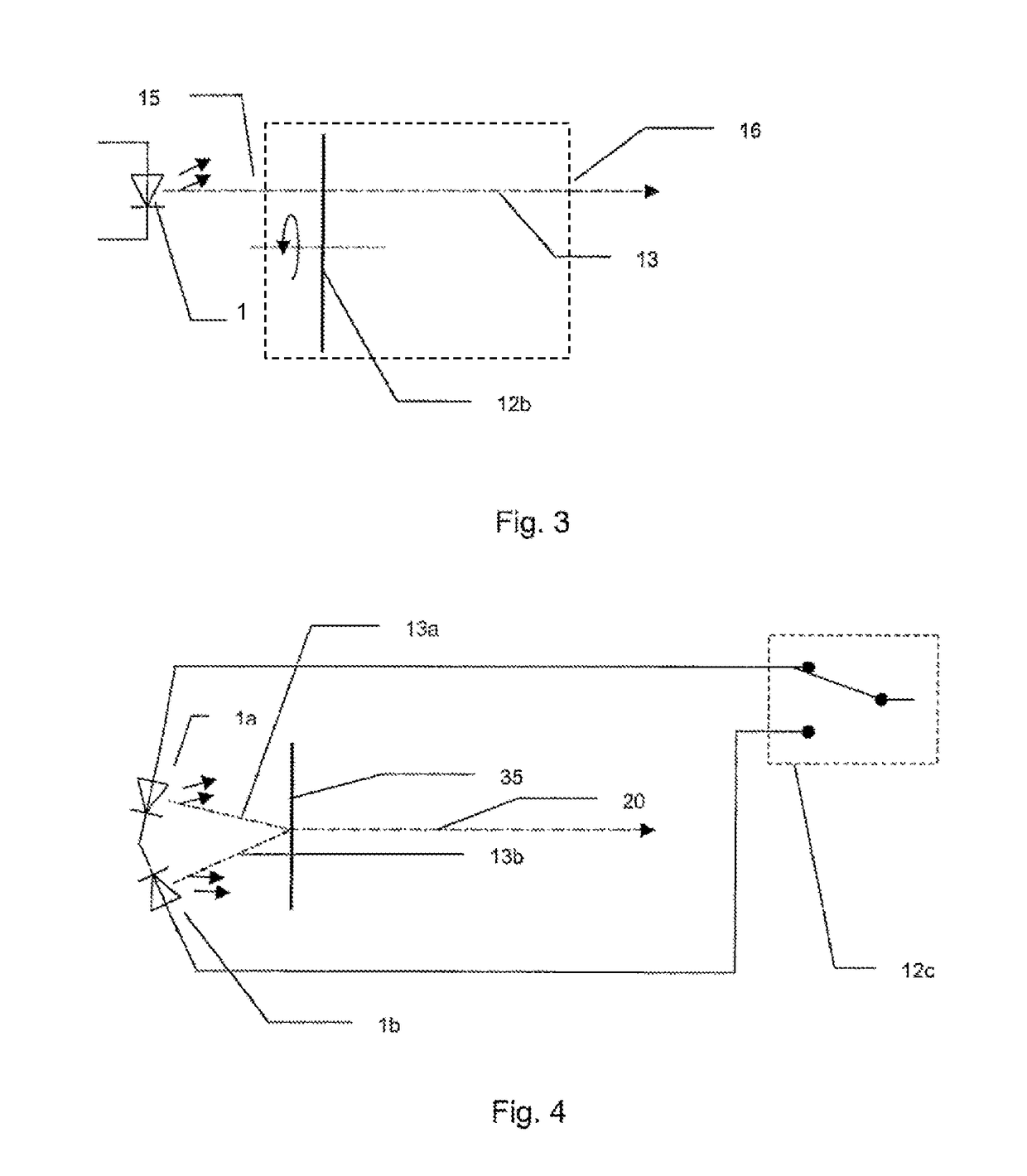 Optical system for generating a pattern which changes over time for a confocal microscope