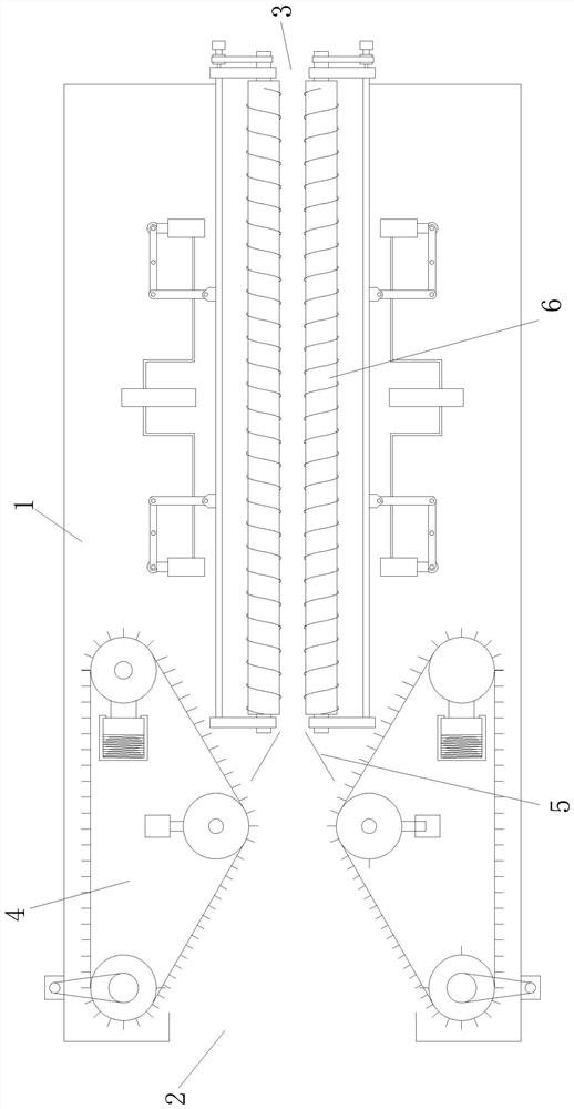 A clamping and conveying device for a corn harvester