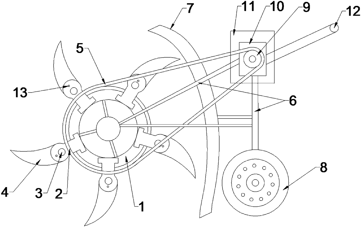 Reamer-adjustable soil pulverizer