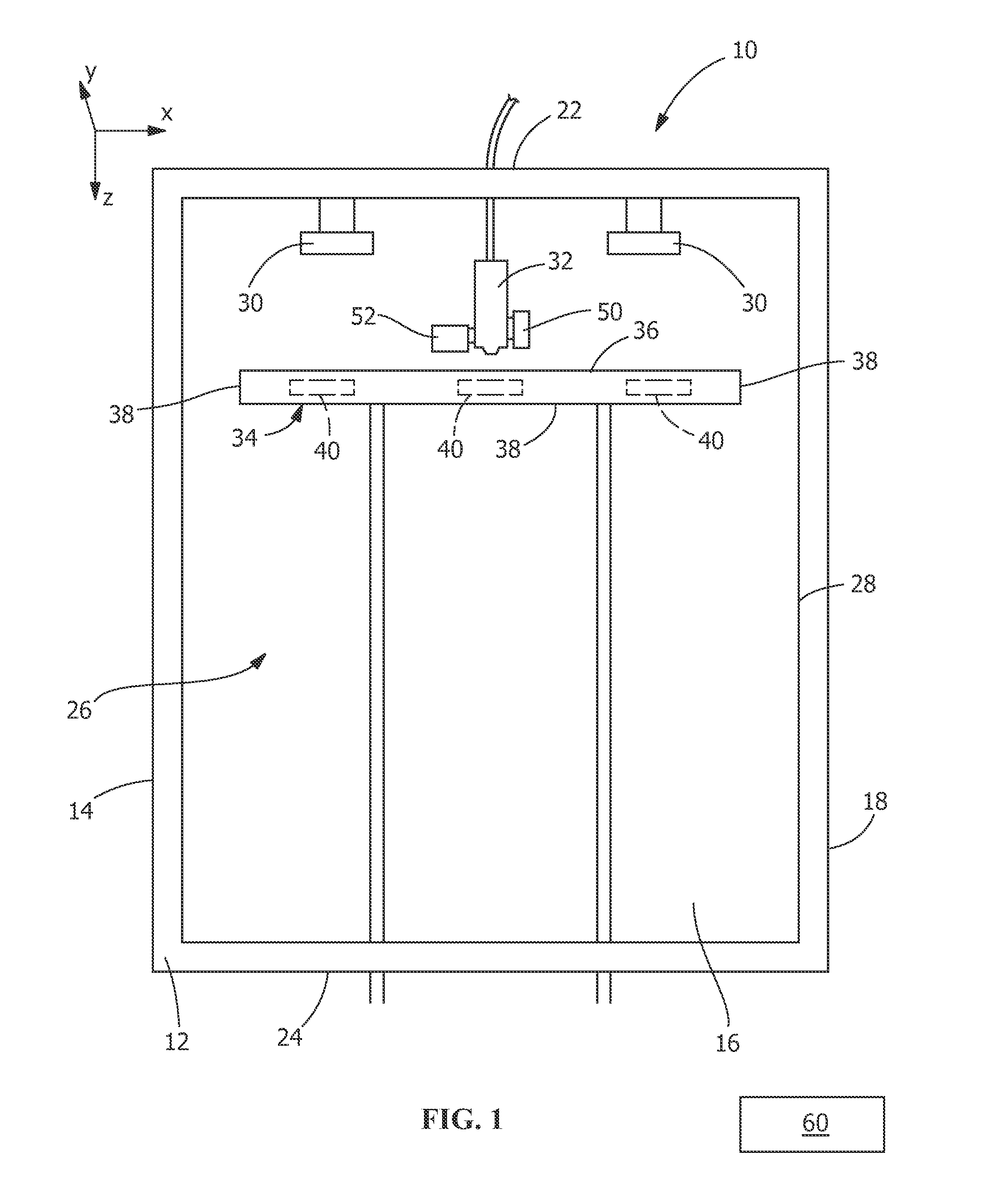 Apparatus and method for producing objects utilizing three-dimensional printing