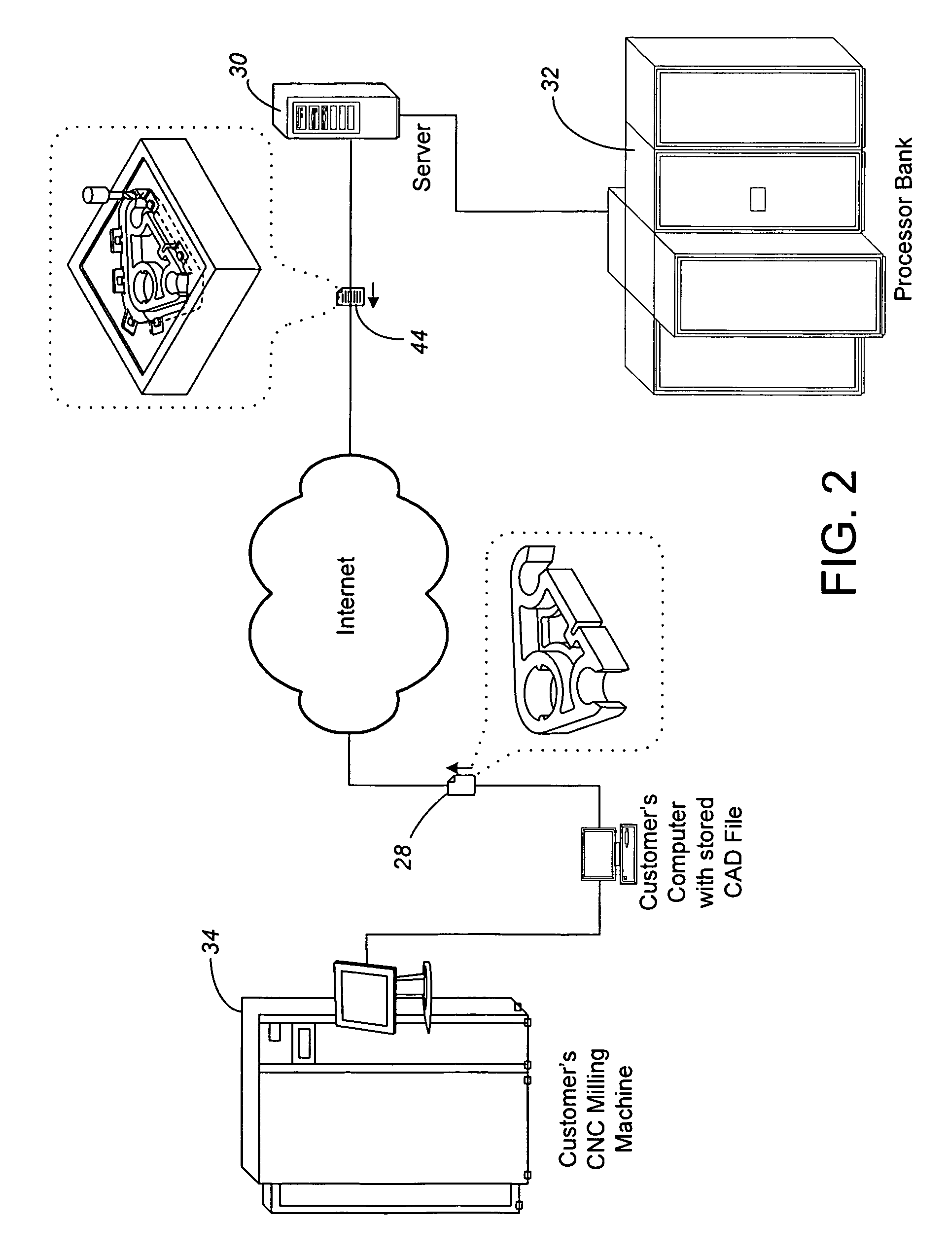 CNC instructions for solidification fixturing of parts