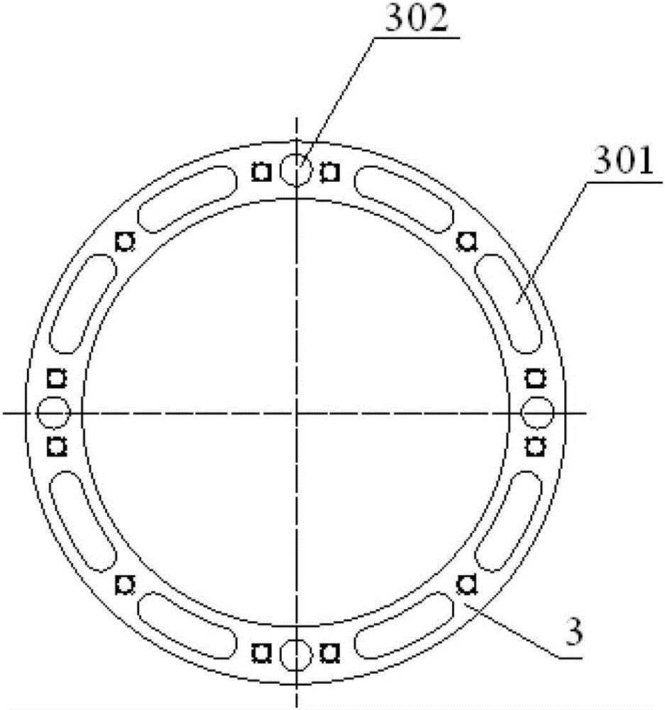 A flow distribution device for the lower chamber of a nuclear reactor