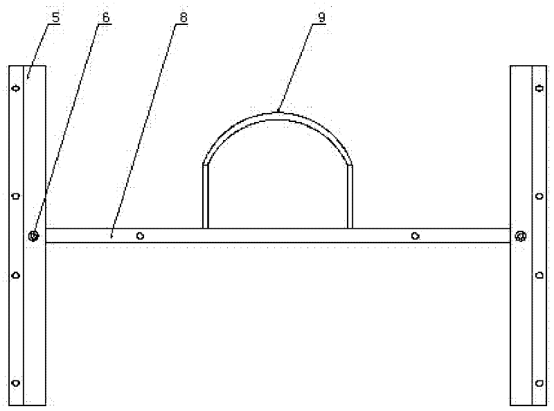 Telegraph pole with vertically-integrated cable distributing function