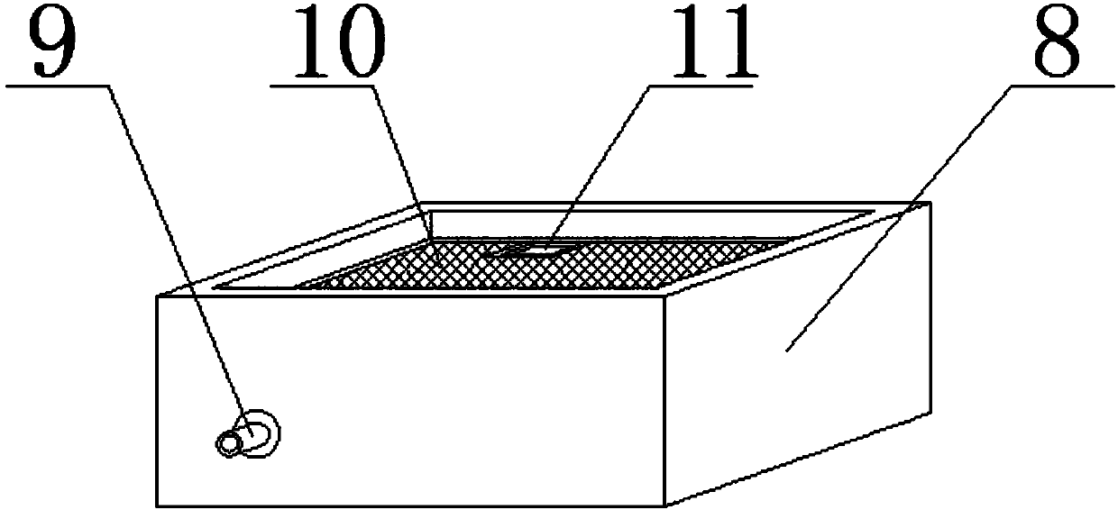 Anti-blocking guided drainage device for bridge drainage