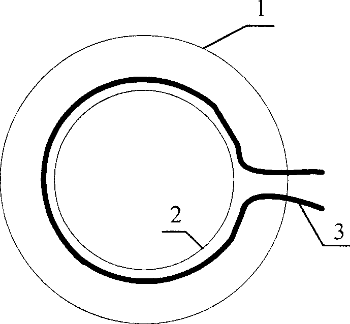 Spiral hollow coil current transformer with compensating coils