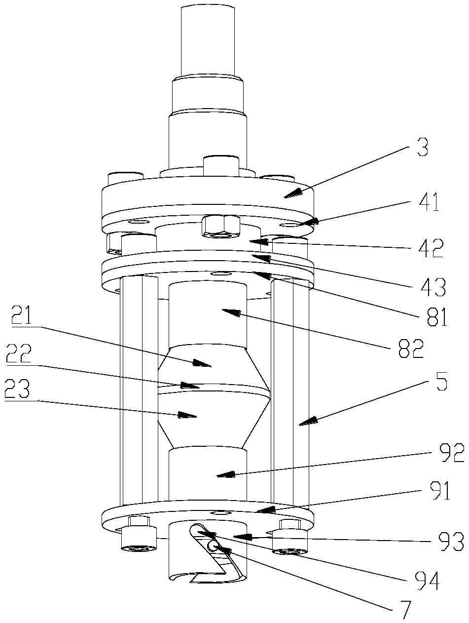 Spiral inter-dimension decoupling two-dimensional wireless and passive implantable sensor