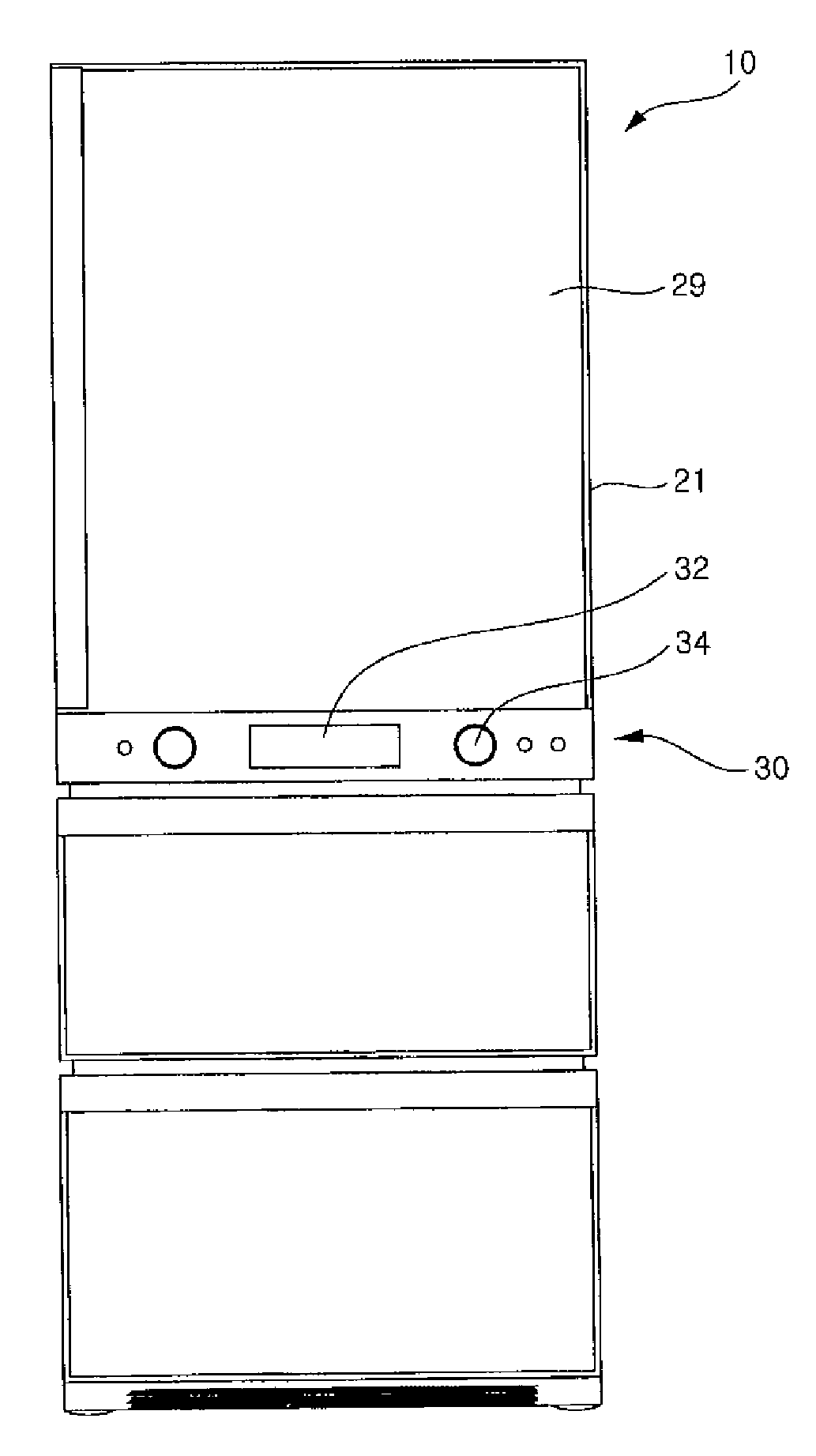 Refrigerator Door and Method of Manufacture Thereof