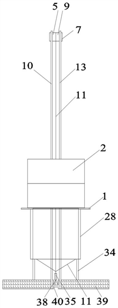 Cement-based material axial pressure creep testing device capable of regulating and controlling temperature, humidity and load