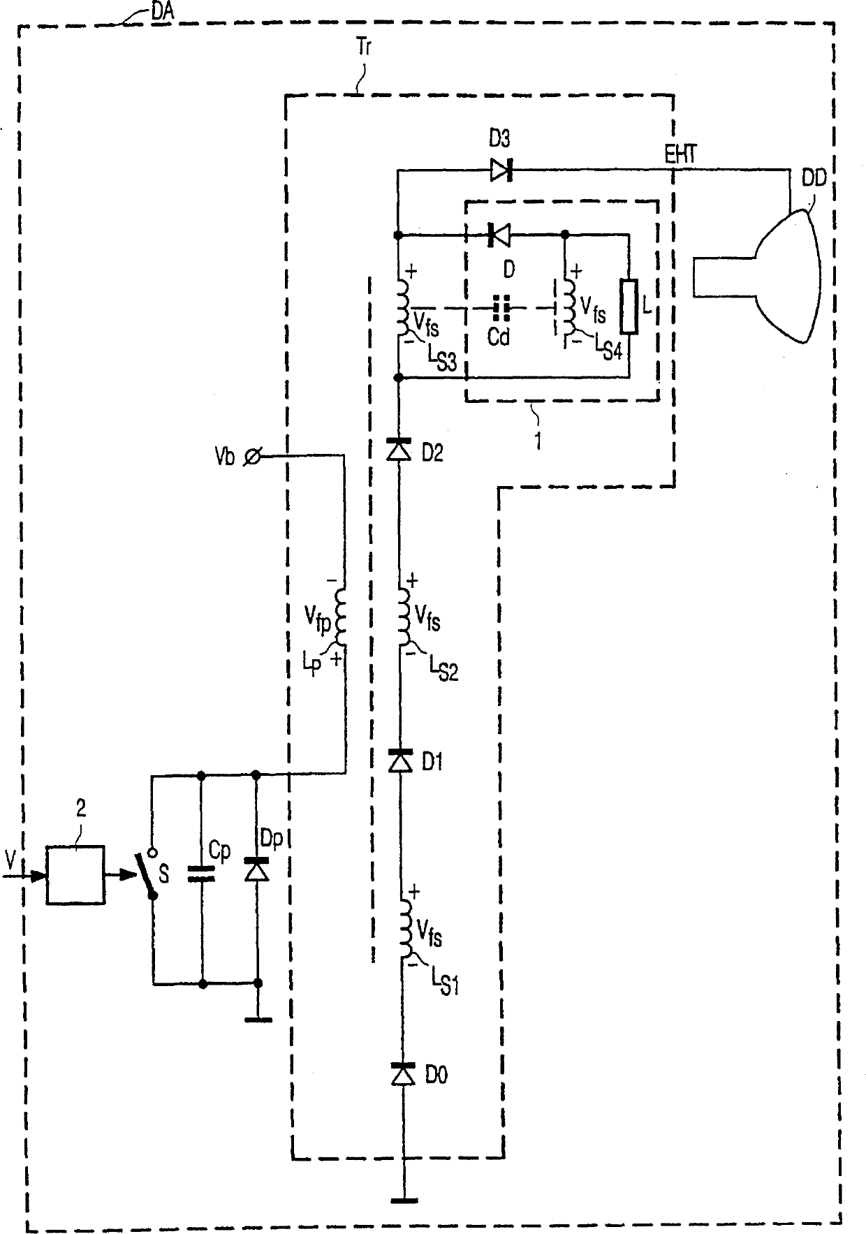 High voltage transformer