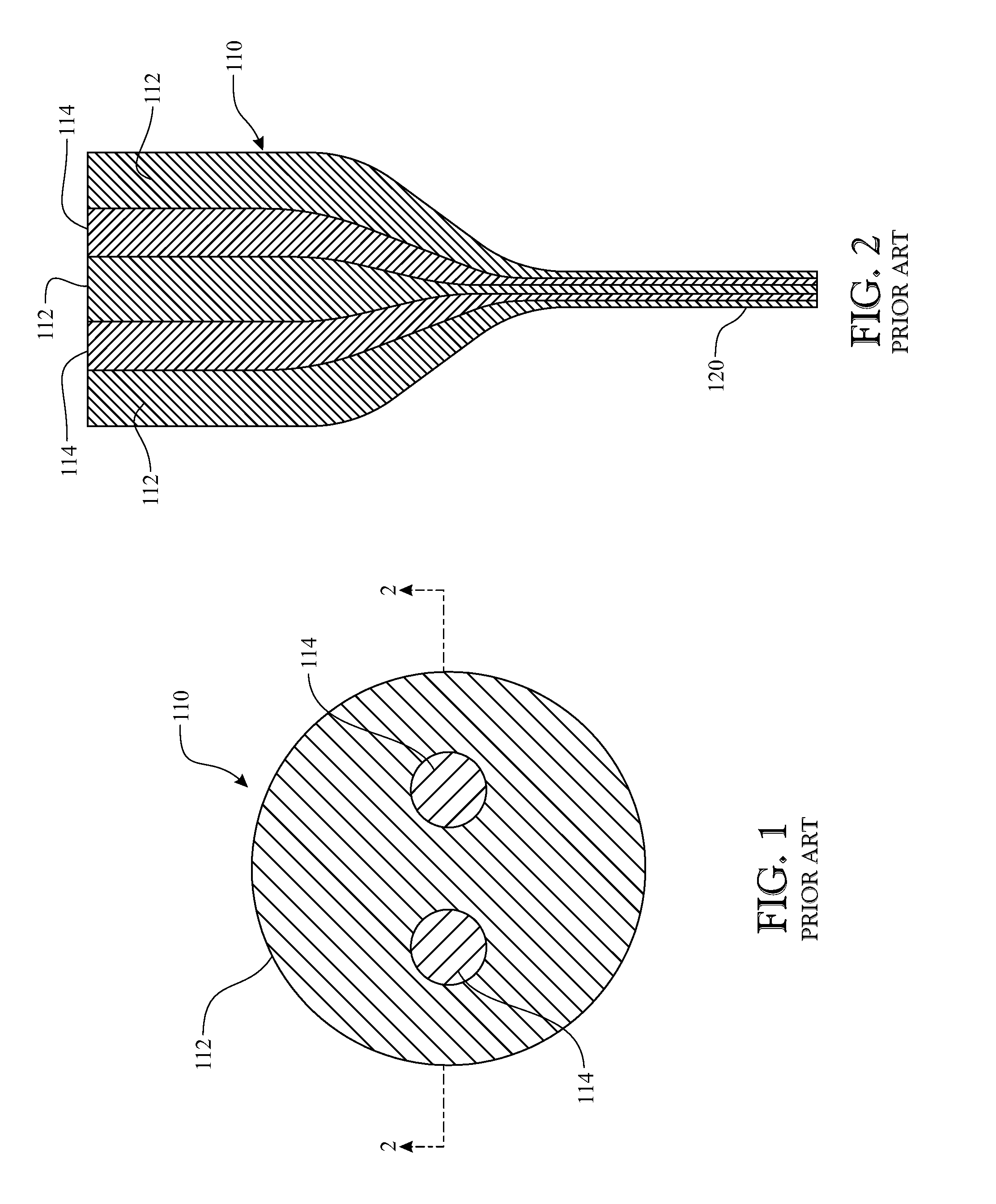 Method of co-drawing hybrid incompatible materials
