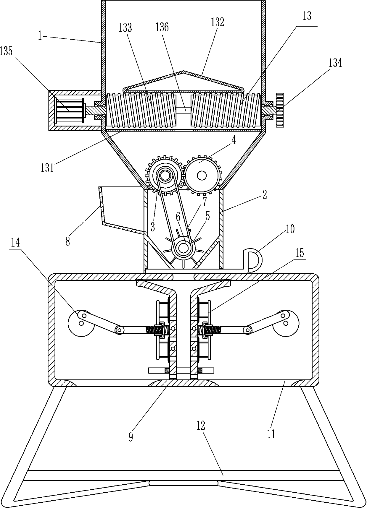 Processing equipment of fish feeds for aquaculture use