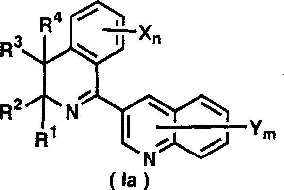 3-(dihydro(tetrahydro)isoquinolin-1-yl)quinolines