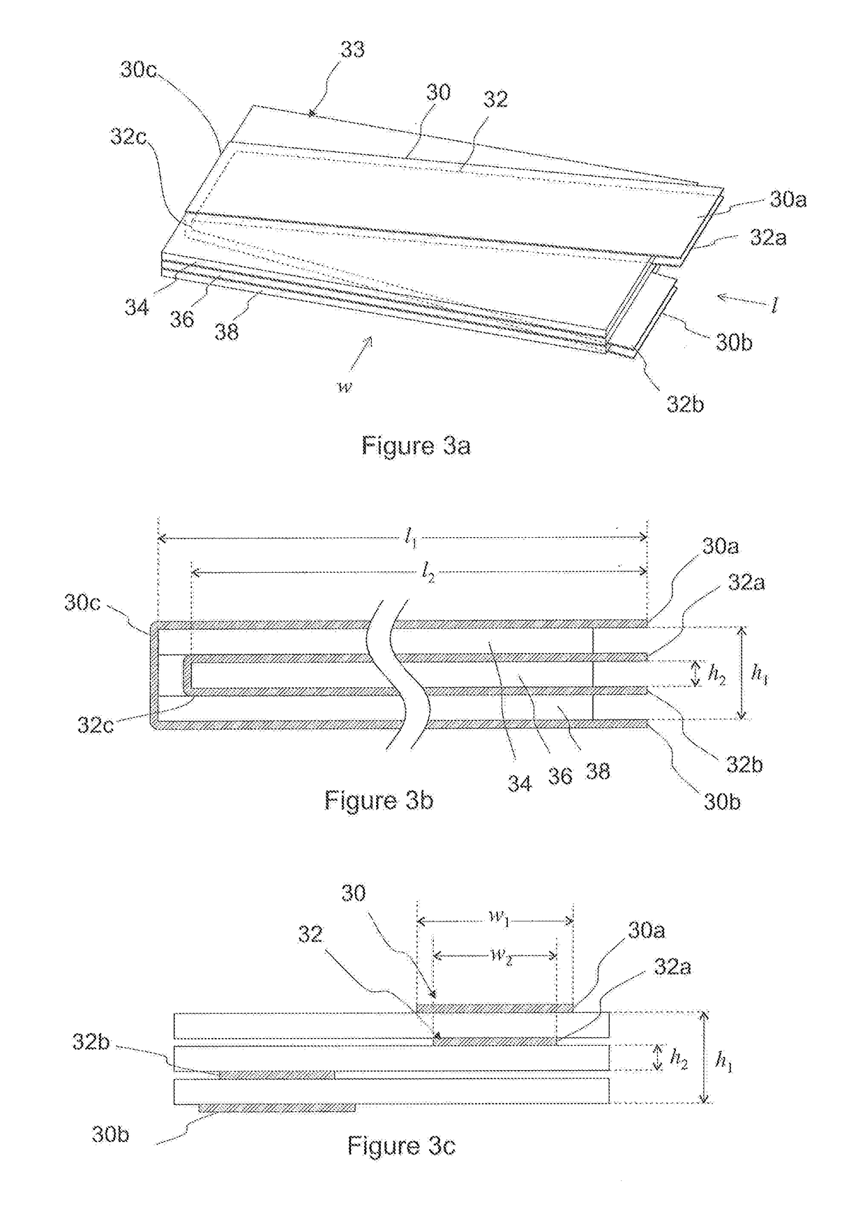 Current conductor structure with frequency-dependent resistance