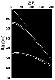 Method for separating seismic diffraction waves by median resistance filtering