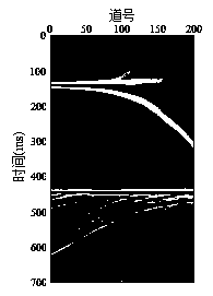 Method for separating seismic diffraction waves by median resistance filtering