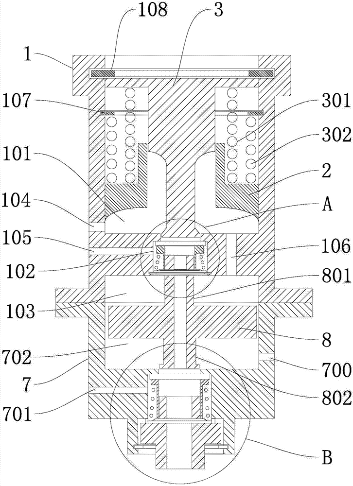 Cavity space compensable and adjustable upper valve body and pneumatic valve with upper valve body applied