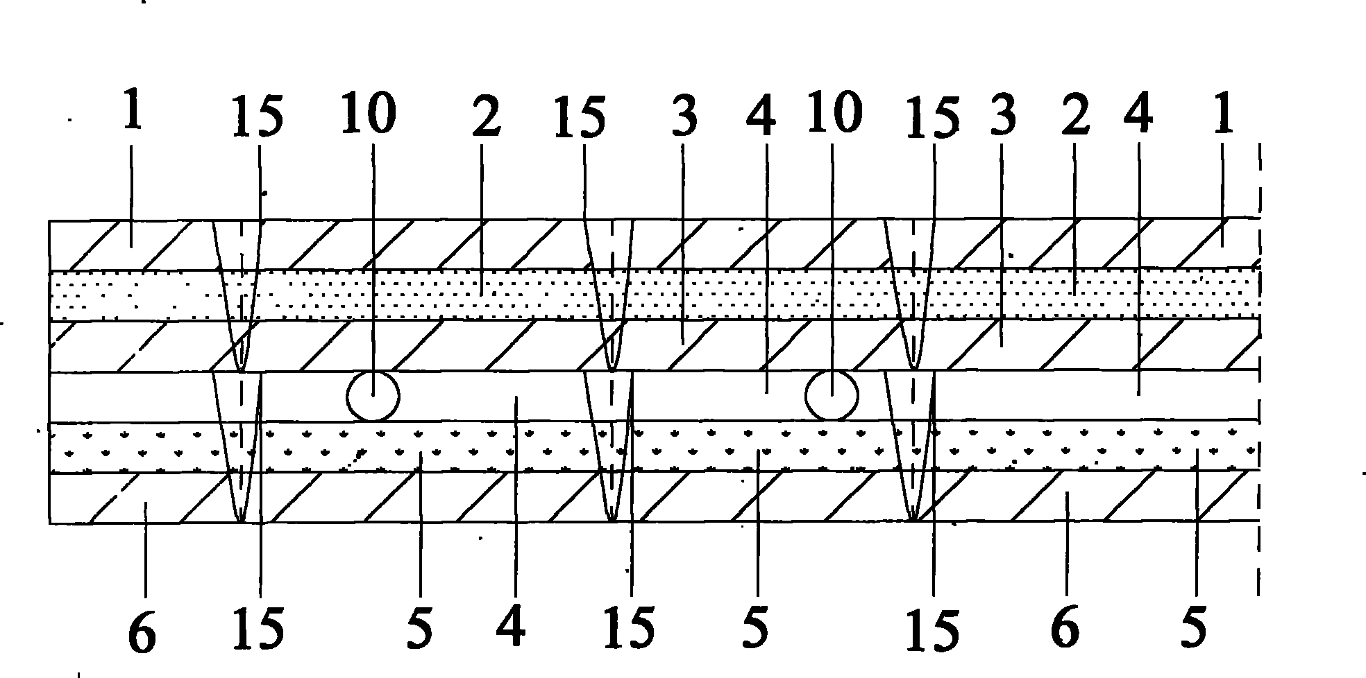 Greening soilless lawn for roof surface, production method and using method thereof