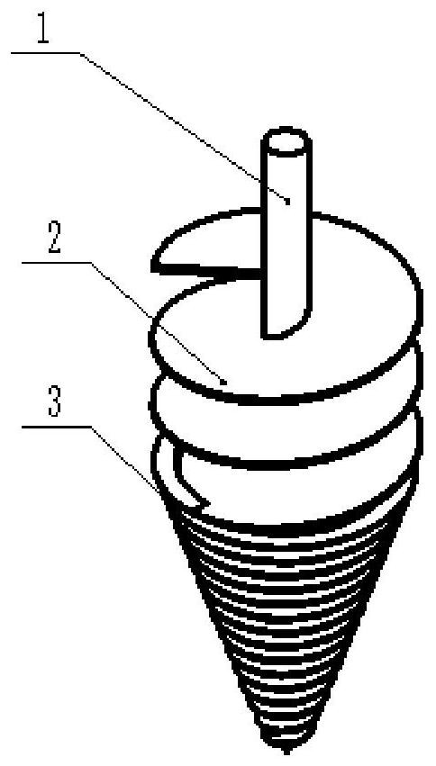 A tree planting hole digging machine drill bit