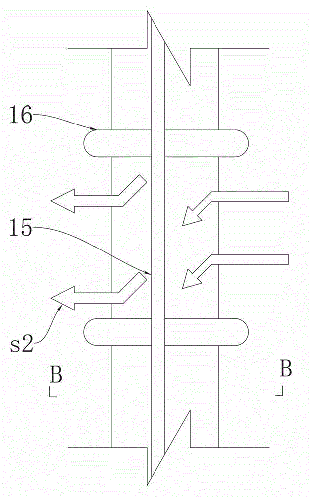 Supporting flow guide plate and separation filtering membrane column device
