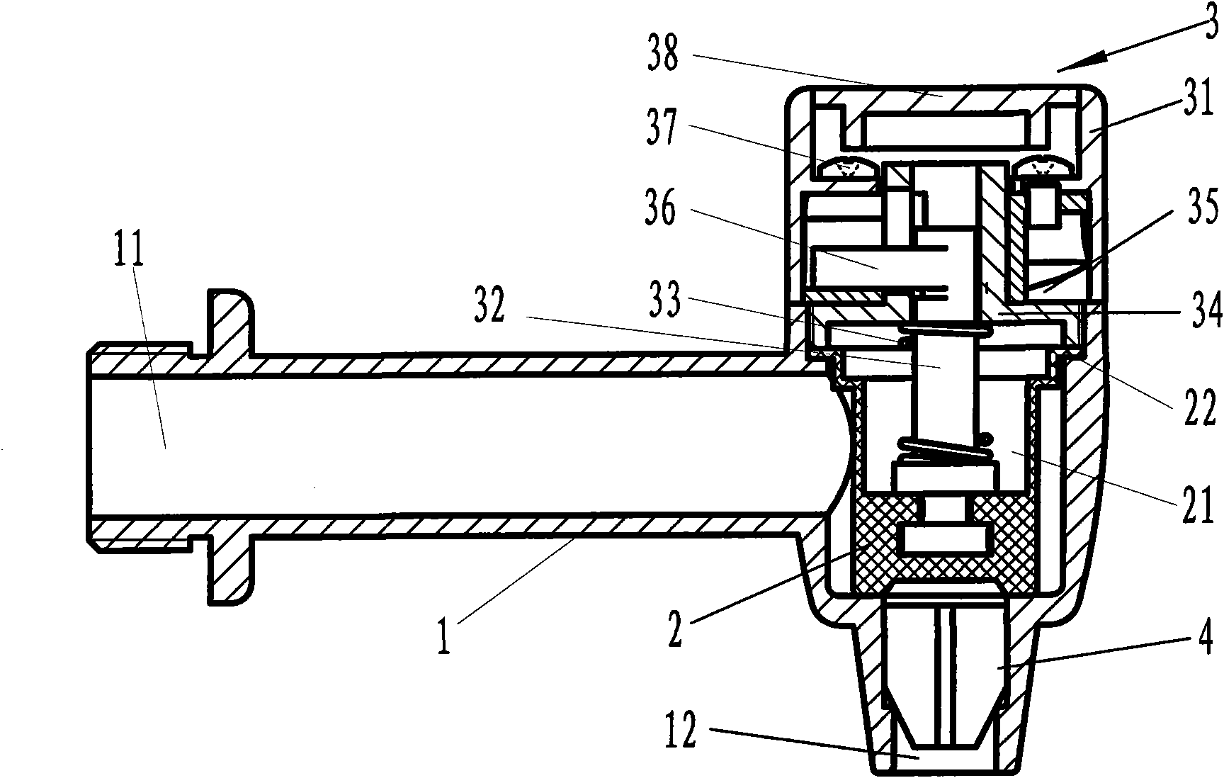 Rotary pulling type water tap