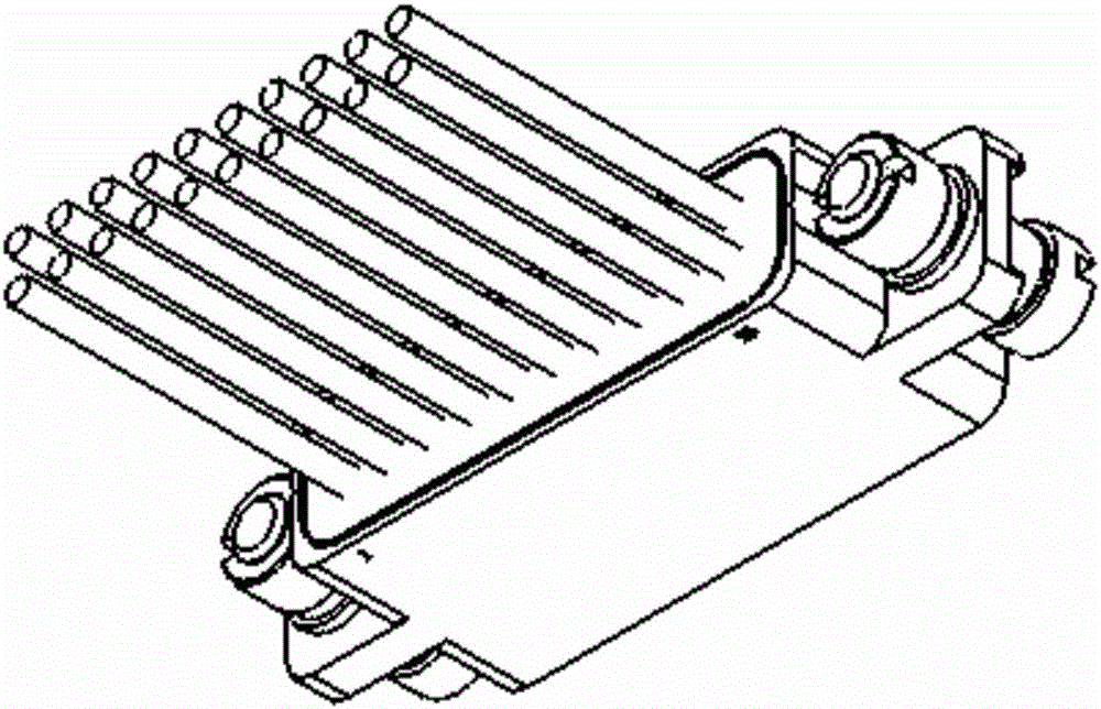 Novel rectangular electric connector