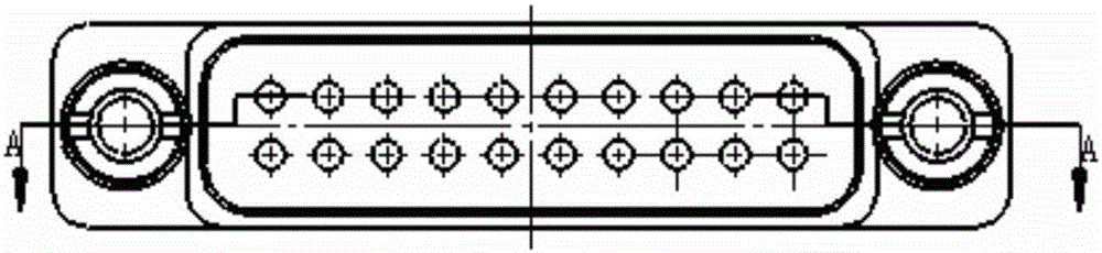 Novel rectangular electric connector