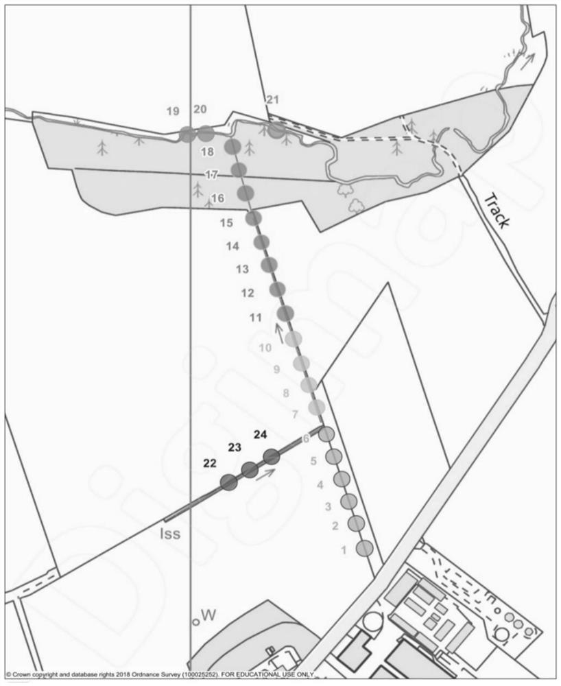 Method for analyzing heavy metal concentration of sediment from agricultural ditch to river