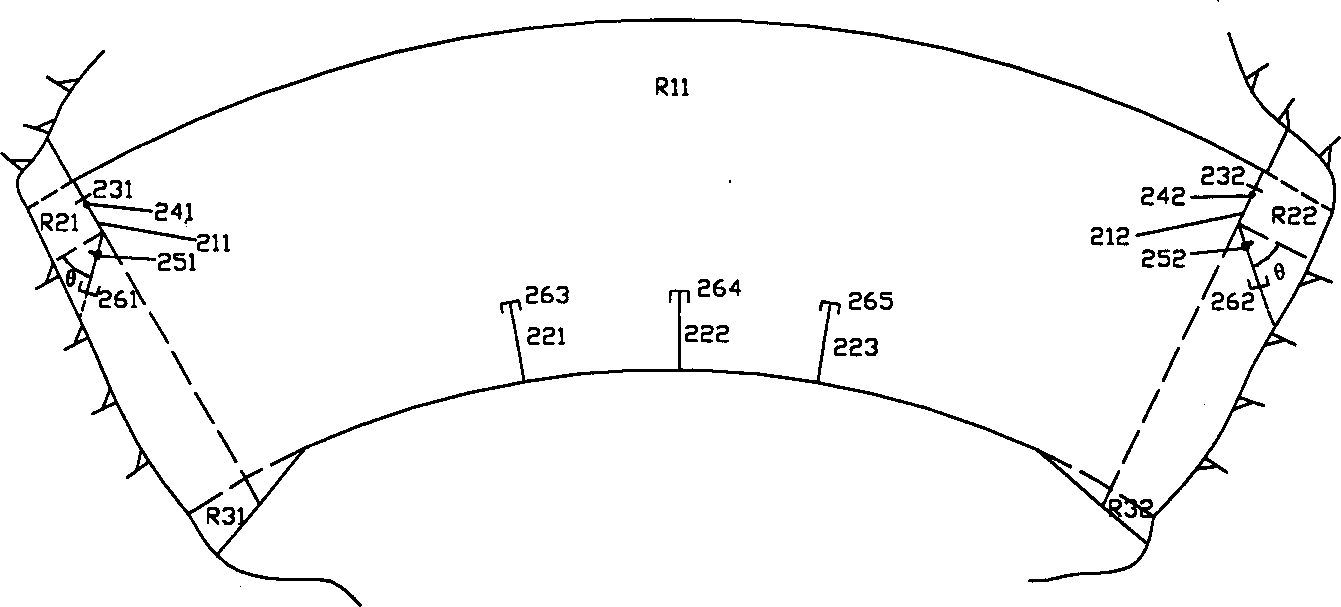Artificial short-seam structure of rolled concrete arch dam