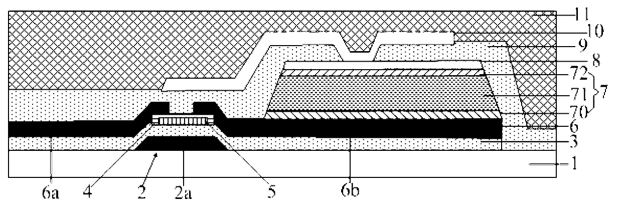 Array substrate and manufacturing method thereof and X ray flat plate detector