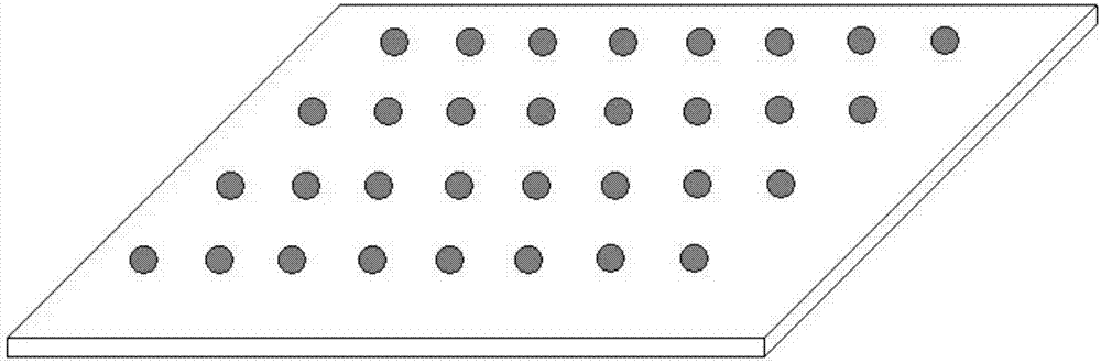 Processing method of spherical material quasicrystal lattice distribution in base material