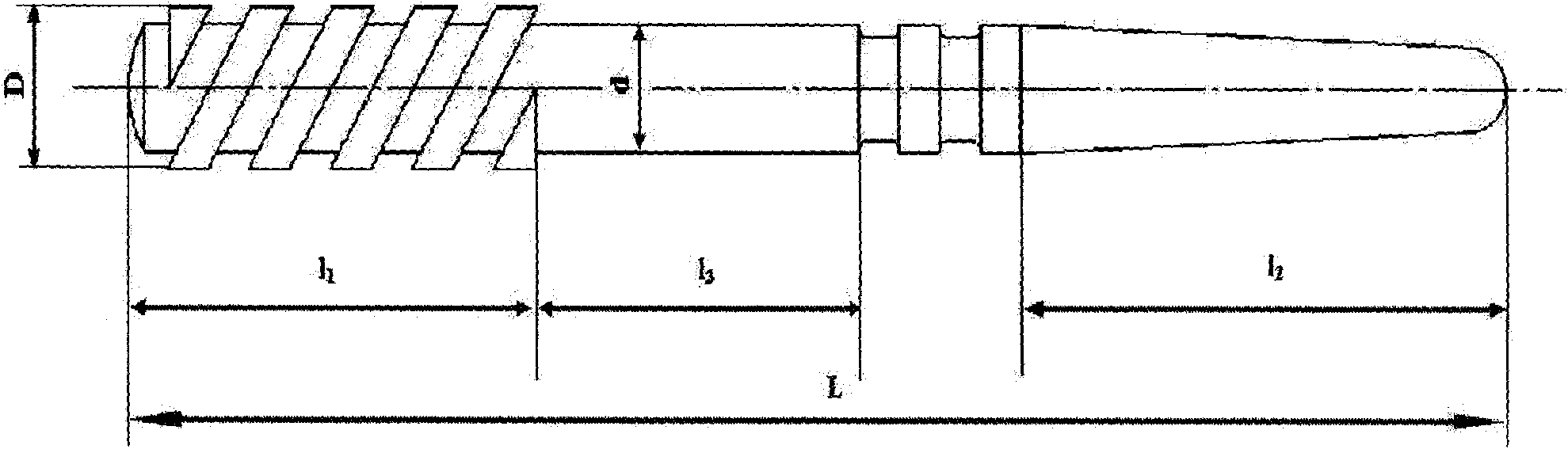 Dental restoration thread fiber pole