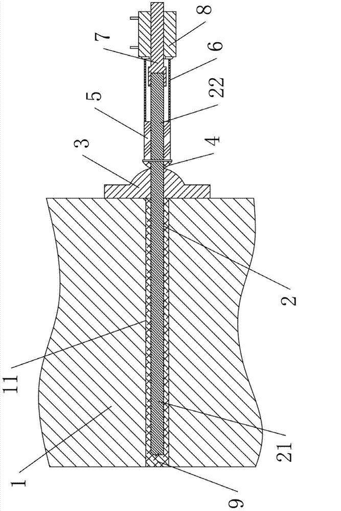 Anchor rod drawing device and method