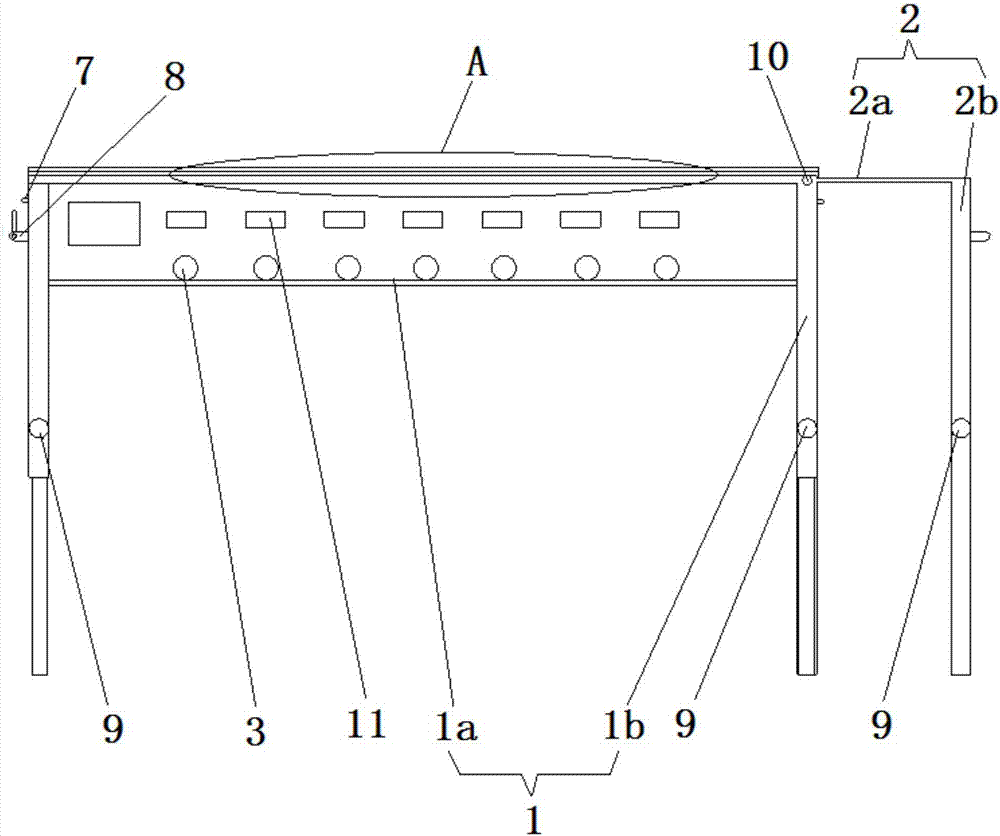 Writing table capable of correcting position structures of fonts