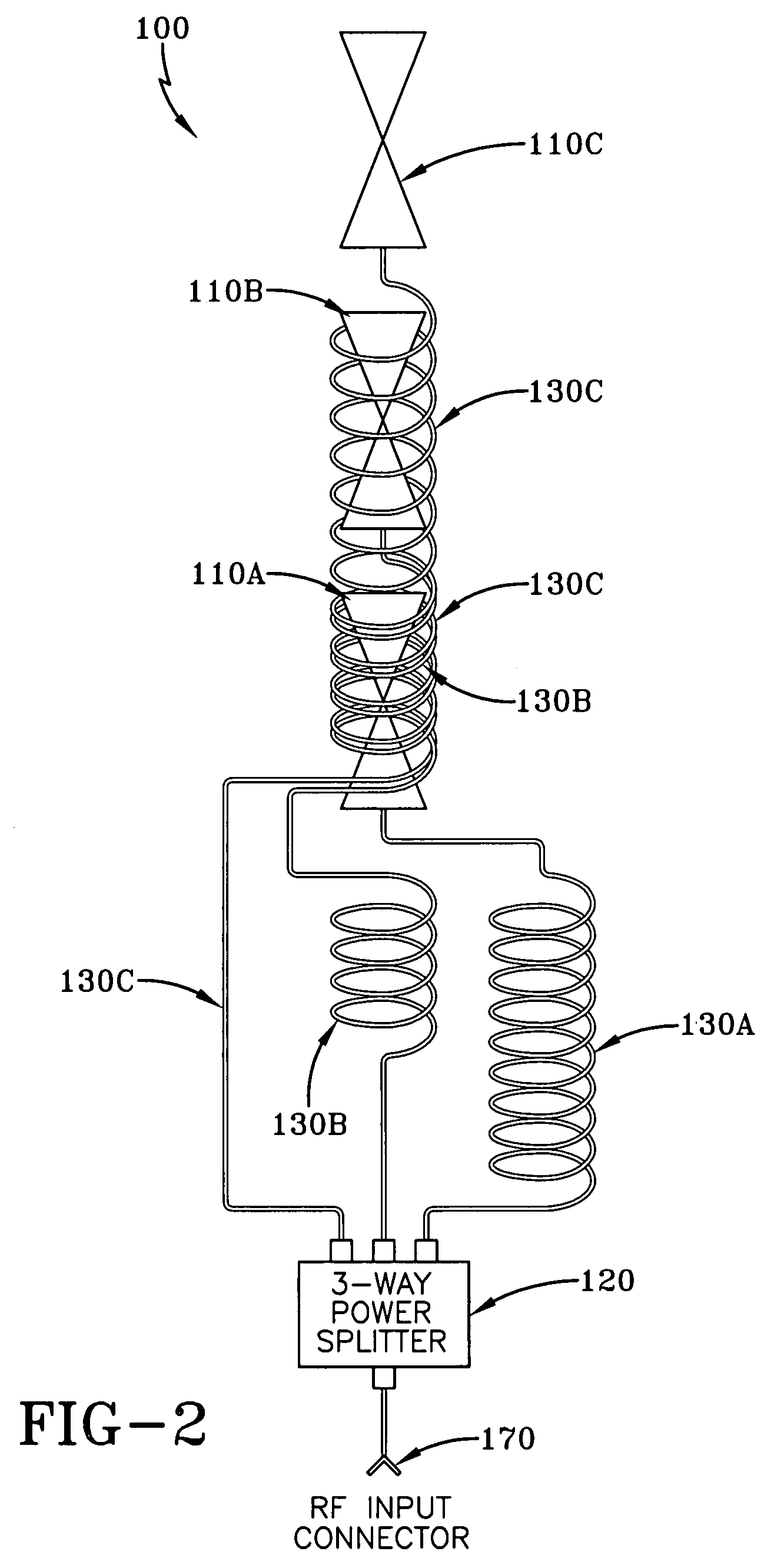 Wide band biconical antenna with a helical feed system