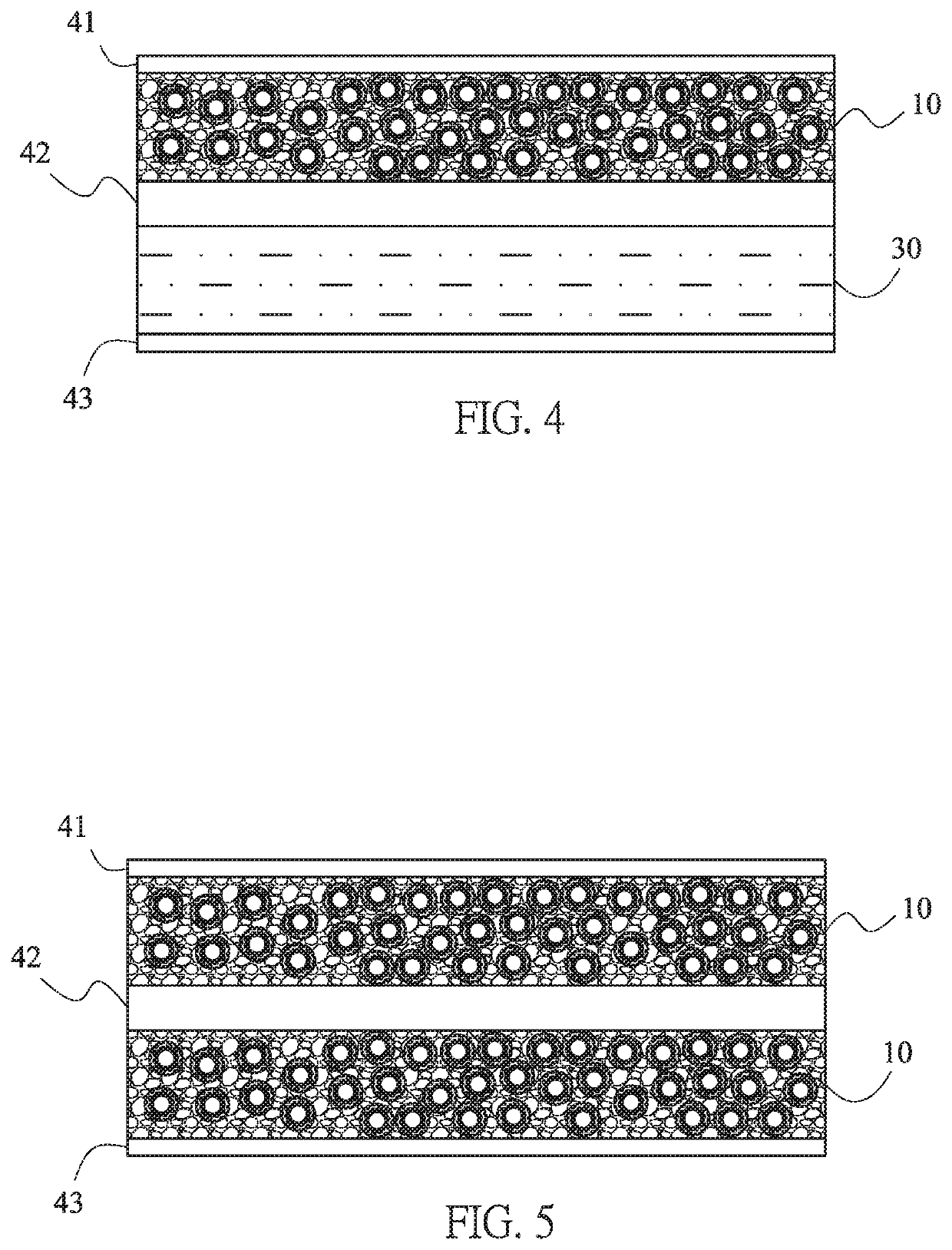 Composite electrode materials with improved structure
