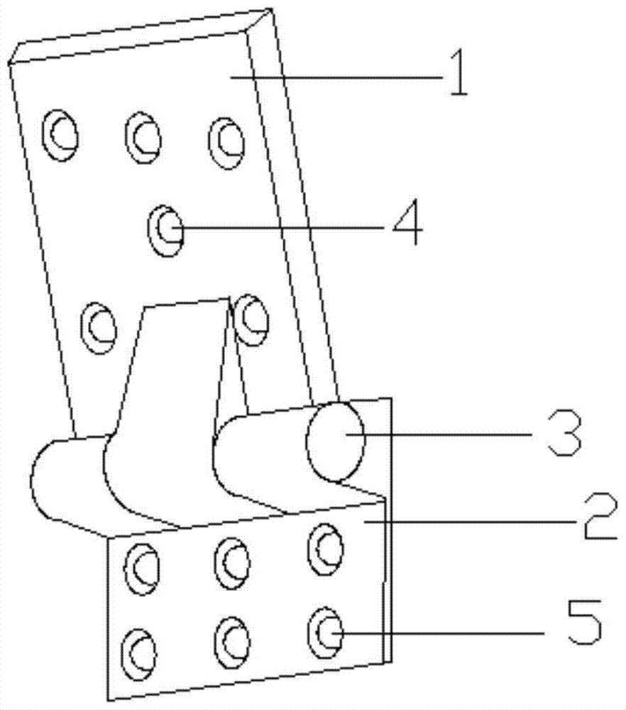 A high temperature resistant ablation carbon/silicon carbide composite fixed hinge and its preparation method