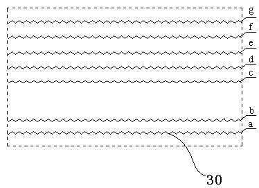 Solar battery electrode printing screen with auxiliary grid lines