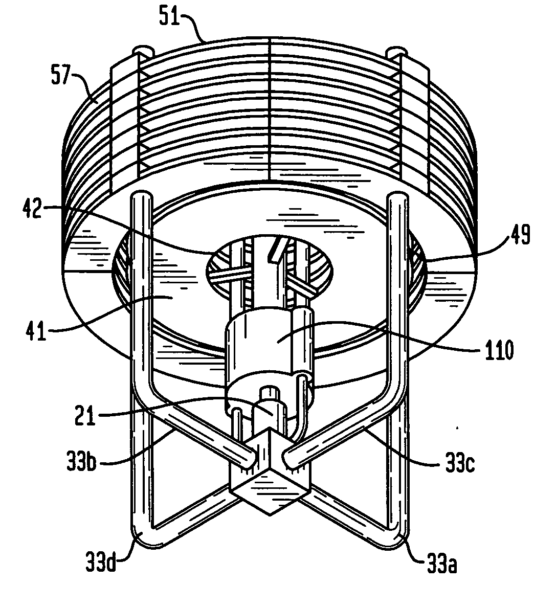 Cooling apparatus for heat generating devices