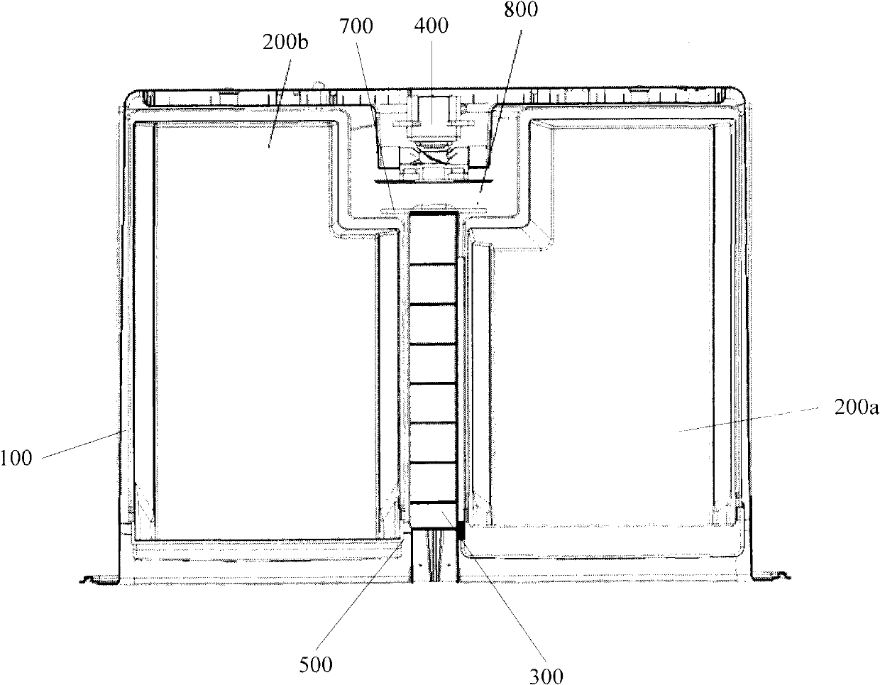 Refrigerator and air supply system of chamber of refrigerator