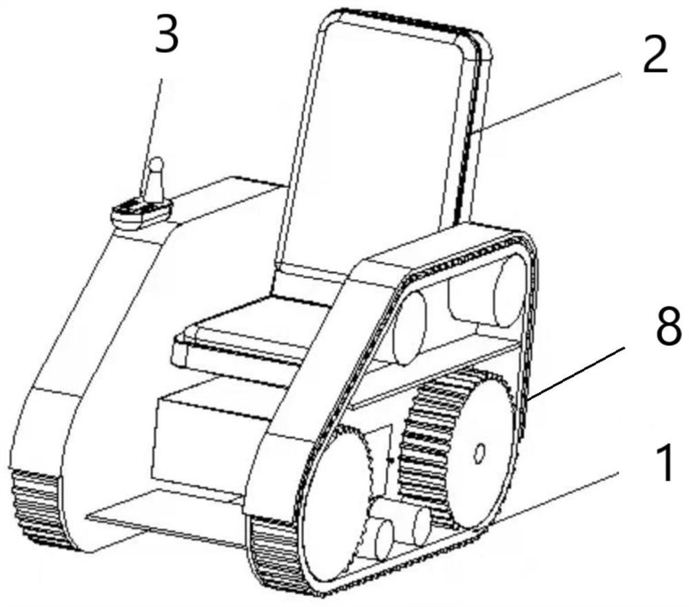 Crawler-type all-terrain electric chair