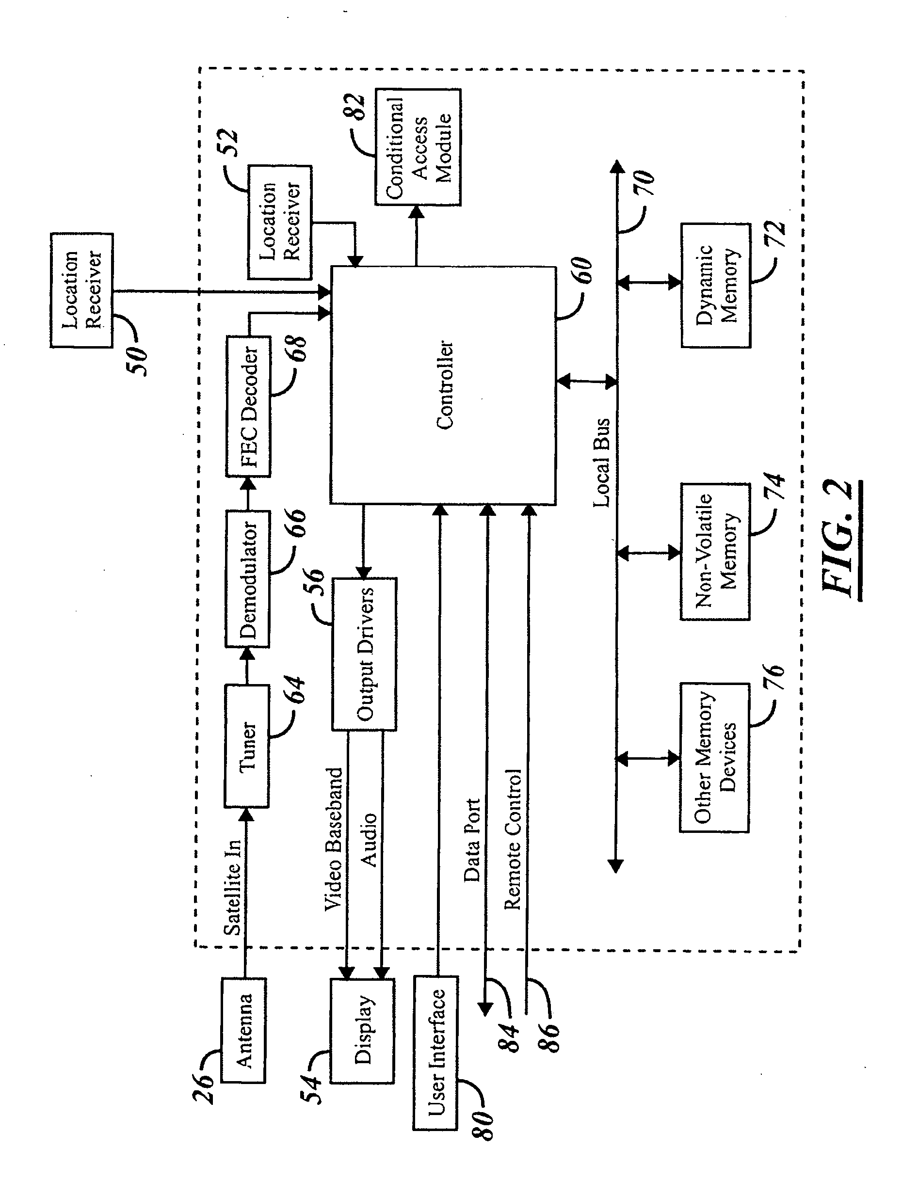 Receiving apparatus using non-volatile memory and method of operating the same