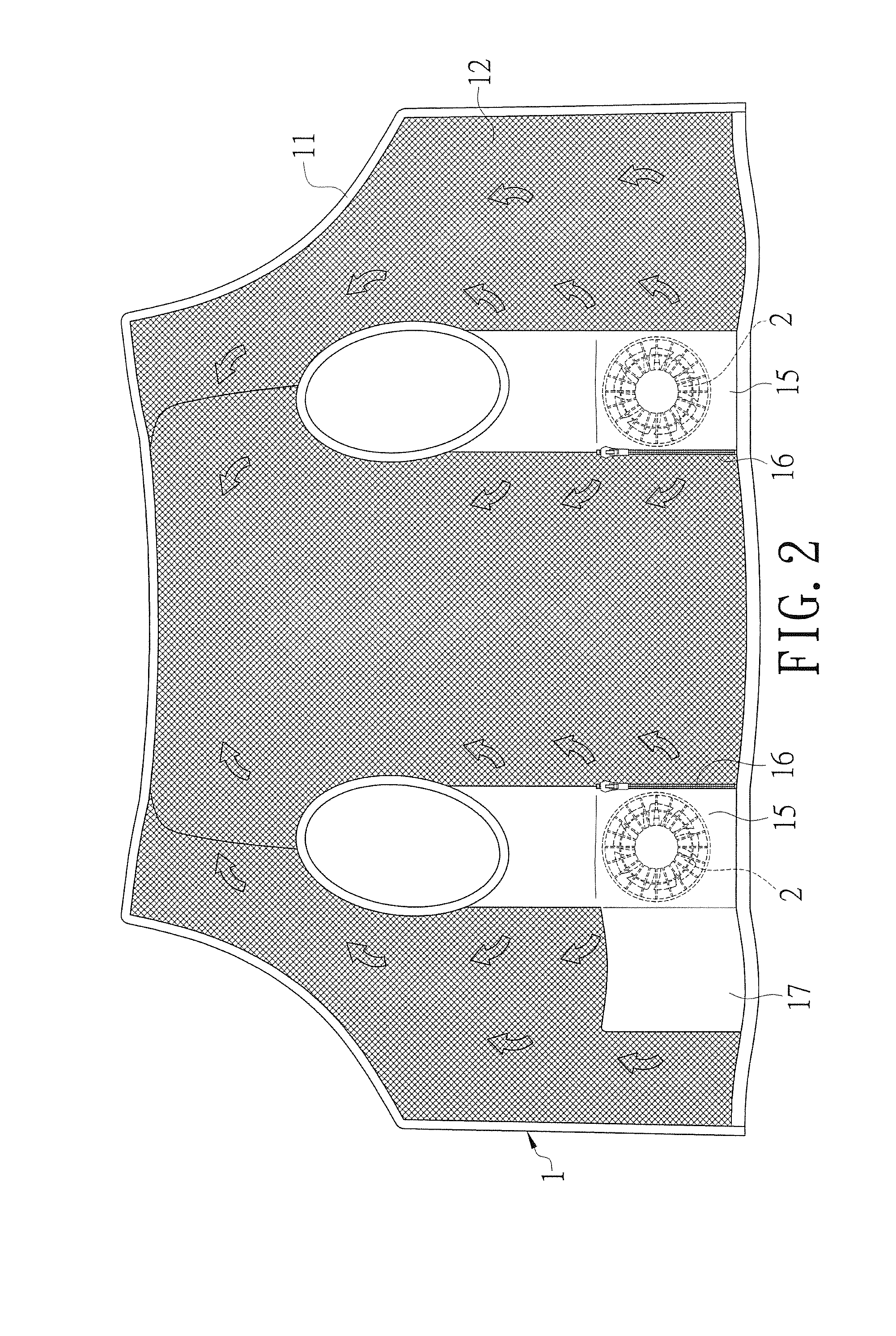 Clothes structure with temperature falling device