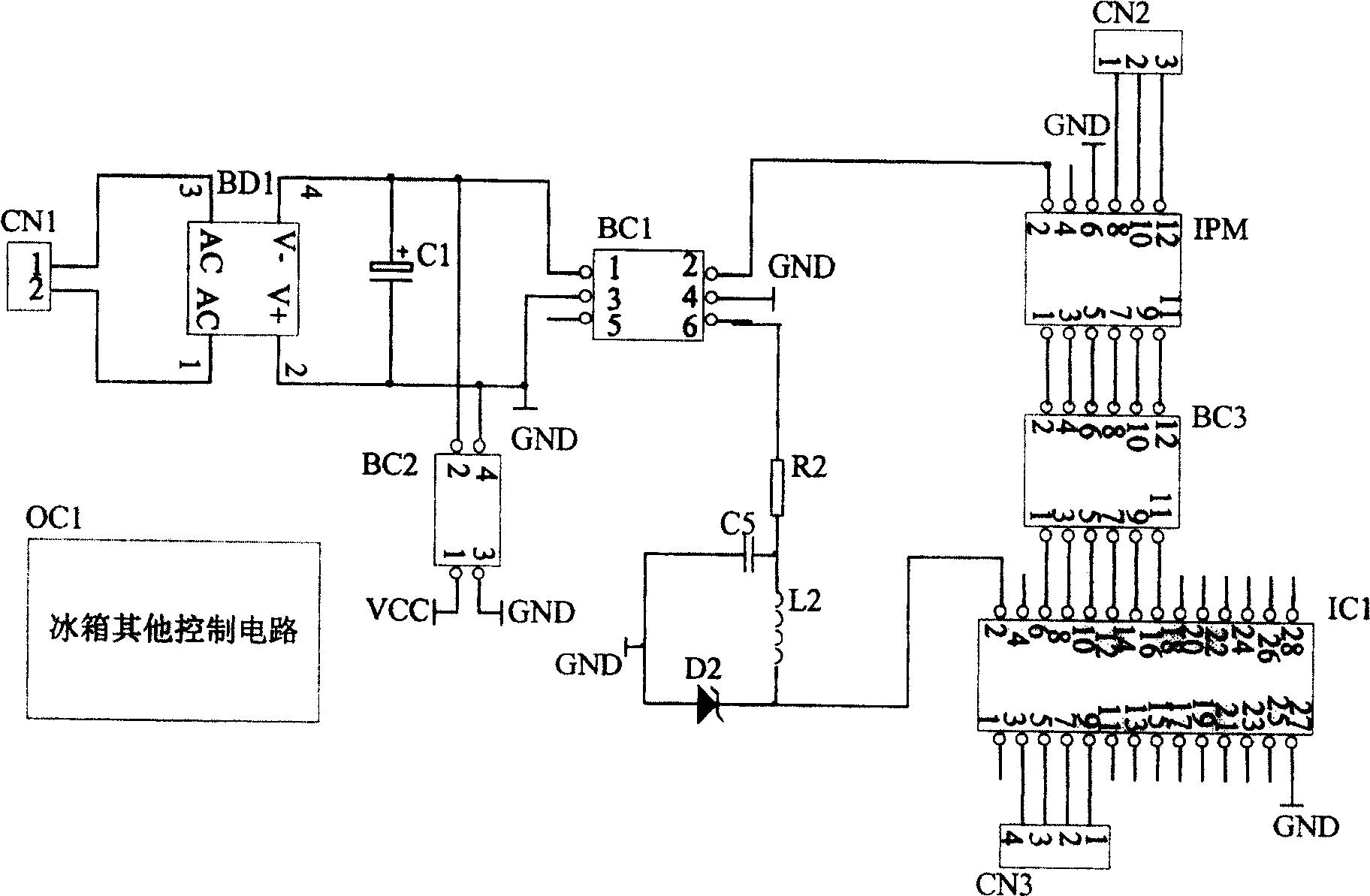 Filter protective circuit for house electric appliance